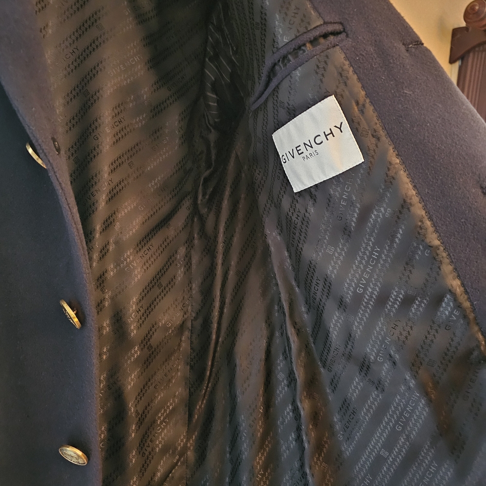 Givenchy Black Coat with Gold Buttons